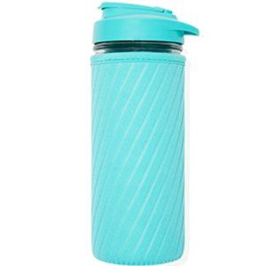 Masontops® Glass Water Bottle Neoprene Turquoise